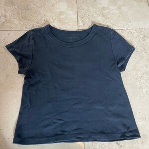Navy Brandy Melville Crop Top